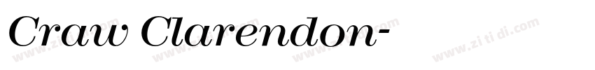Craw Clarendon字体转换